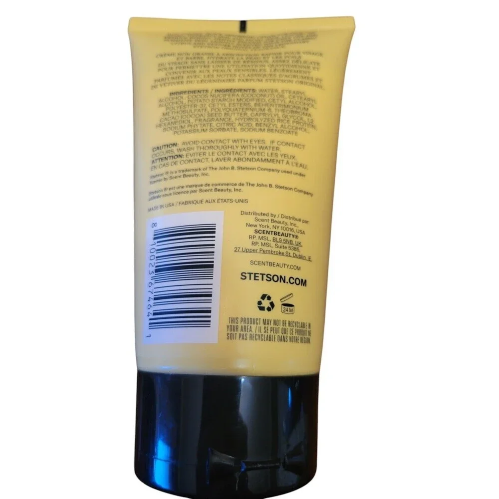 Stetson Men's Original Face X Beard Deep Moisture Cream 5 Oz. NEW Sealed